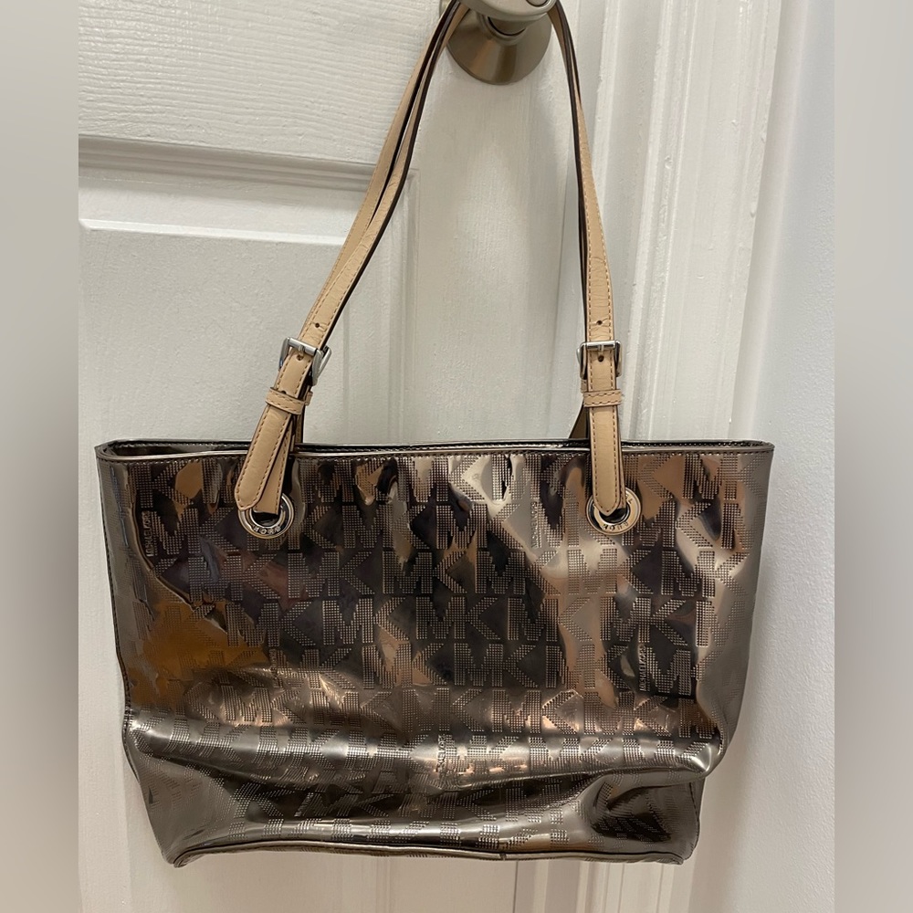 Michael Kors Metallic Classic Tote Bag